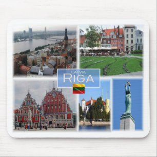 LT Litauen - Riga Lettland Lietuva - Mousepad