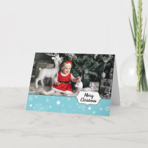 LTB Snowy Digital Photo Cartes de Noël personnelle