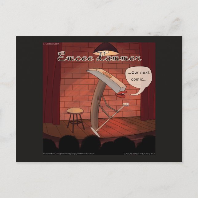 LTCartoons Tools for Comedians Rick London Postkarte (Vorderseite)