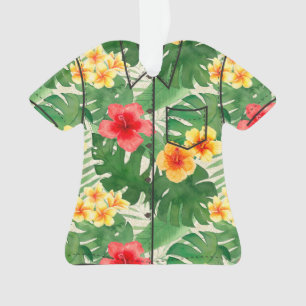 Luana Aquarelle Tropicale Florale Aloha Chemise Ve