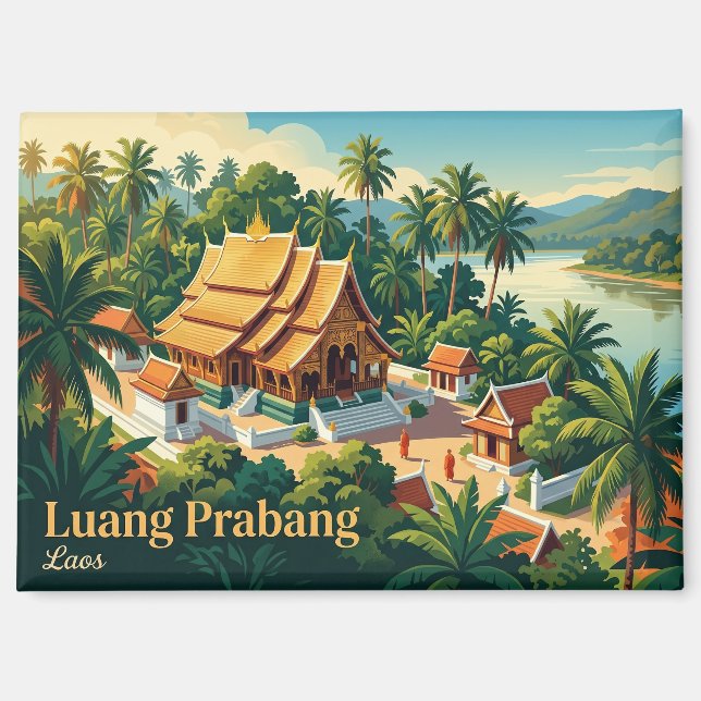 Luang Prabang Laos Magnet (Vorderseite)