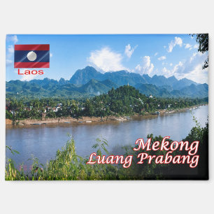 Luang Prabang Laos Mekong Fluss Foto, Magnet