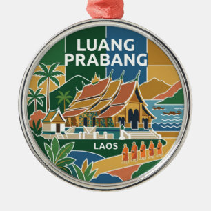 Luang Prabang Laos Ornament Aus Metall