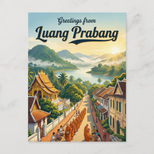 Luang Prabang Laos Postkarte