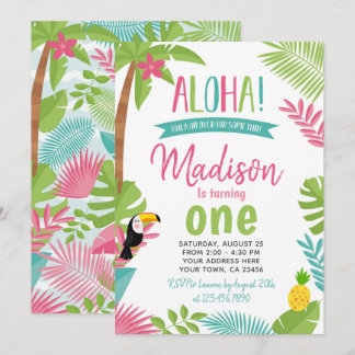 Luau 1. Geburtstag Einladung