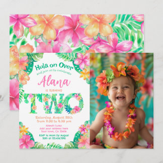 Luau 2. Geburtstag Einladung
