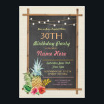 Luau Aloha Tiki Einladung<br><div class="desc">Elegantes Aloha Party, ideal für JEDES ALTER. ÄNDERN SIE DEN TEXT EINFACH, UM IHR PARTY . Rückdruck im Lieferumfang enthalten.</div>