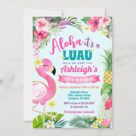 Luau Birthday Tropical Summer Einladung
