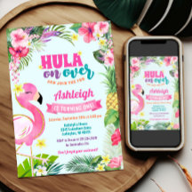 Luau Birthday Tropical Summer Einladung