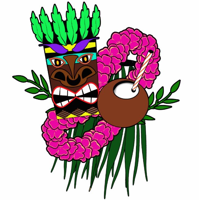 Luau Design Freistehende Fotoskulptur (Vorne)