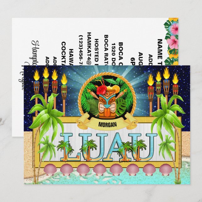 LUAU-Einladung - siehe Rückseite Einladung (Vorne/Hinten)