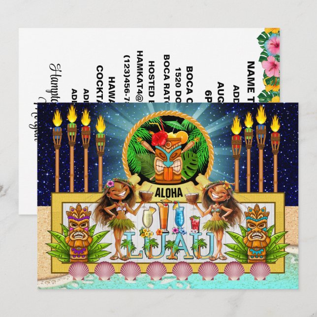 LUAU-Einladung - siehe Rückseite Einladung (Vorne/Hinten)