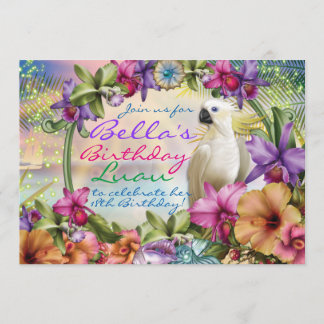 Luau Einladungen, Geburtstag Luau Einladung