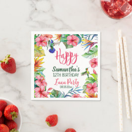 Luau Hawaiian Birthday Party Serviette