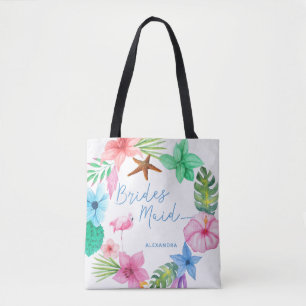 Luau Hochzeit in Urlaubsort bidesmaid tropisch Tasche