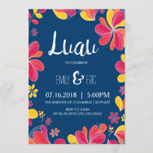Luau Invitation - Invitation de la partie tropical