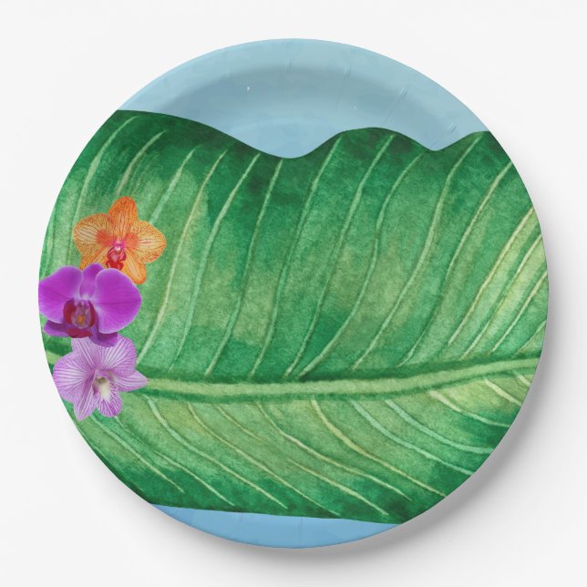 Luau Leaf Pappteller (Vorderseite)