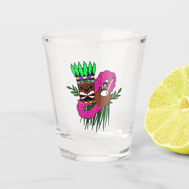 Luau Party Design Schnapsglas (Vorderseite)