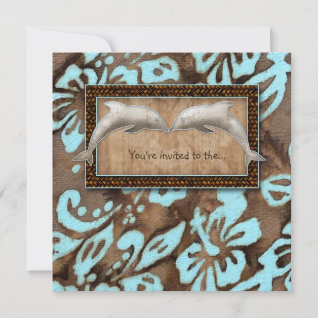 Luau Party Einladung (Vorderseite)