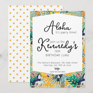 Luau Party Einladung | Ananas
