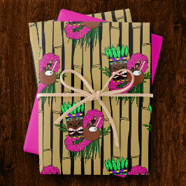 Luau Pattern Geschenkpapier Set