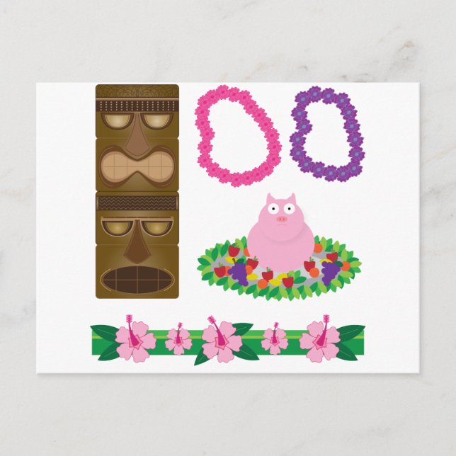 Luau Postkarte (Vorderseite)