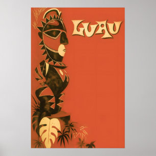 Luau Restaurant Bar und Lounge Menücover Poster