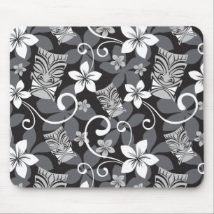 LUAU TIKI MUSTER (HOLZKOHLE) MOUSEPAD