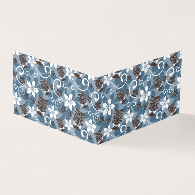 LUAU TIKI PATTERN (BLAU) (Vorderseite)