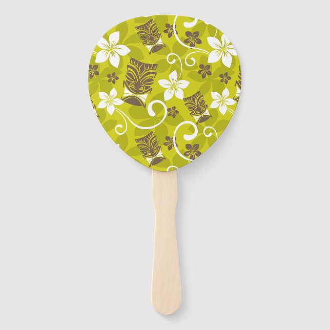 LUAU TIKI PATTERN FÄCHER (Vorderseite)