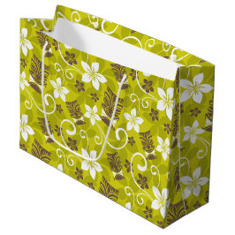 LUAU TIKI PATTERN GROßE GESCHENKTÜTE
