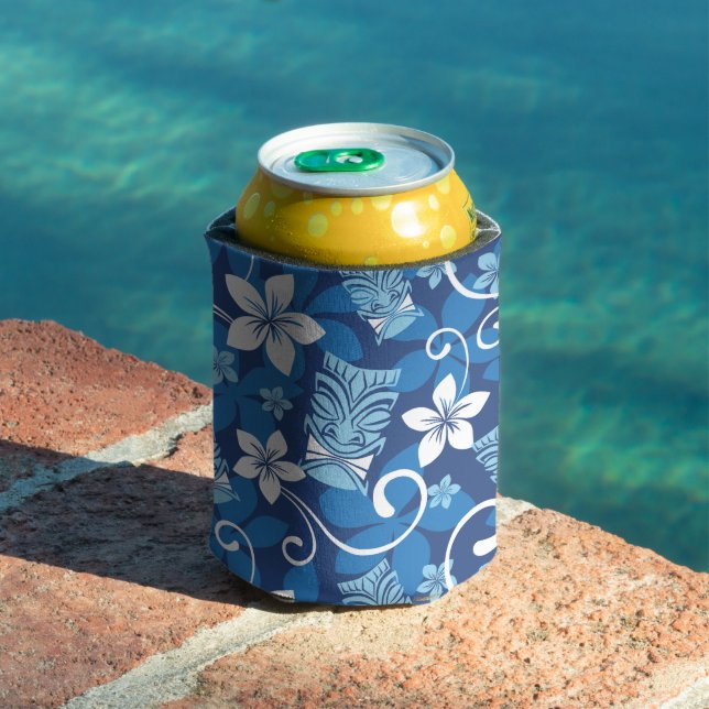 LUAU TIKI PATTERN (HELLBLAU) DOSENKÜHLER (In Situ Pool)
