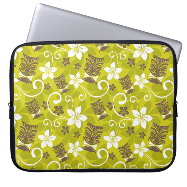 LUAU TIKI PATTERN LAPTOPSCHUTZHÜLLE (Vorderseite)