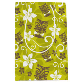 LUAU TIKI PATTERN MITTLERE GESCHENKTÜTE
