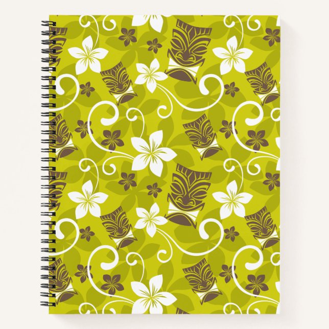 LUAU TIKI PATTERN NOTIZBUCH (Vorderseite)