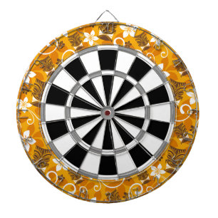 LUAU TIKI PATTERN (ORANGE) DARTSCHEIBE