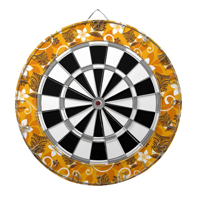 LUAU TIKI PATTERN (ORANGE) DARTSCHEIBE (vorne)