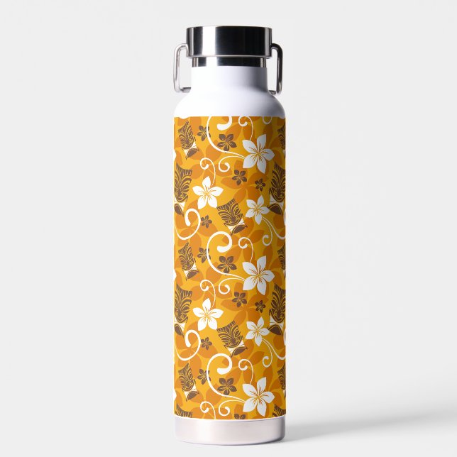 LUAU TIKI PATTERN (ORANGE) TRINKFLASCHE (Vorne)