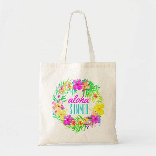 Luau Tropical Hawaiian Aloha Summer Tragetasche (Vorne)