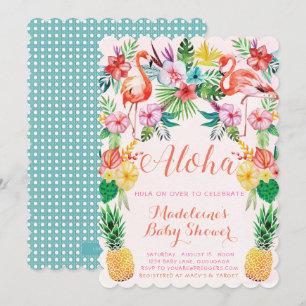 Luau tropische Babyparty-Einladung Einladung