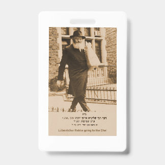 Lubavitcher Rebbe geht zum Ohel. 770. Chabad Ausweis