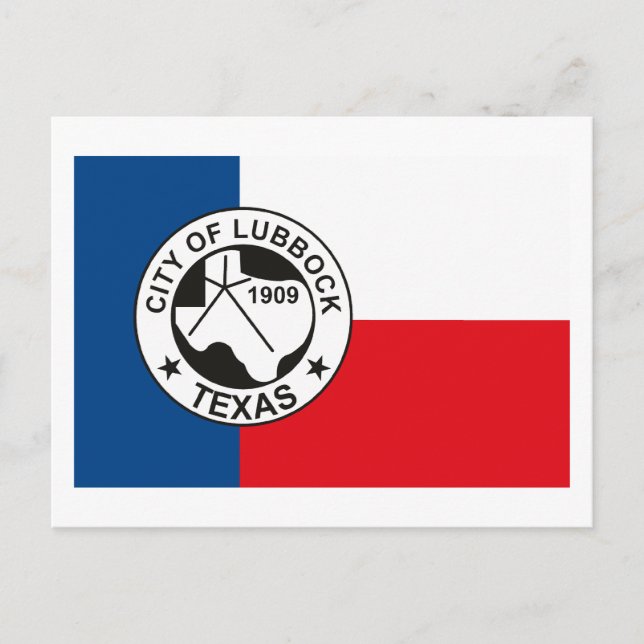 Lubbock Flag Postkarte (Vorderseite)