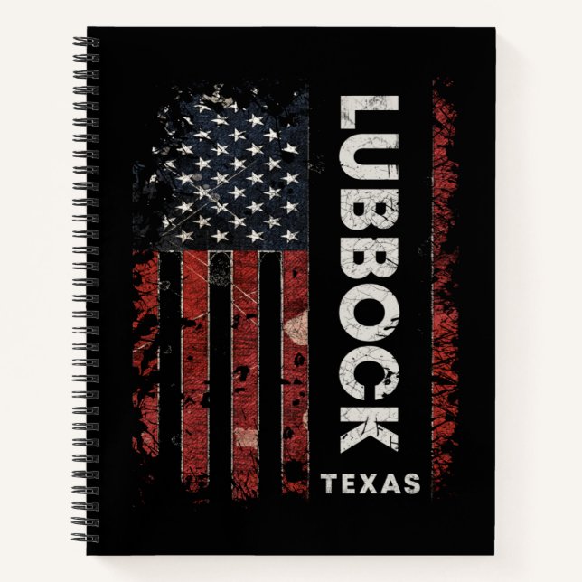 Lubbock Texas Notizbuch (Vorderseite)