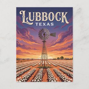 Lubbock Texas Postkarte