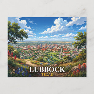 Lubbock Texas Reise Postkarte