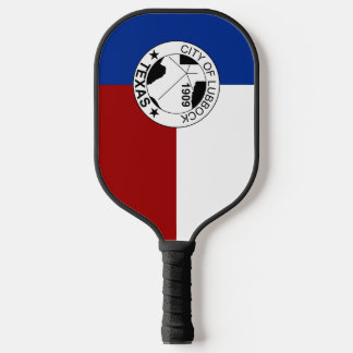Lubbock (Texas) Stadtflagge Pickleball Schläger