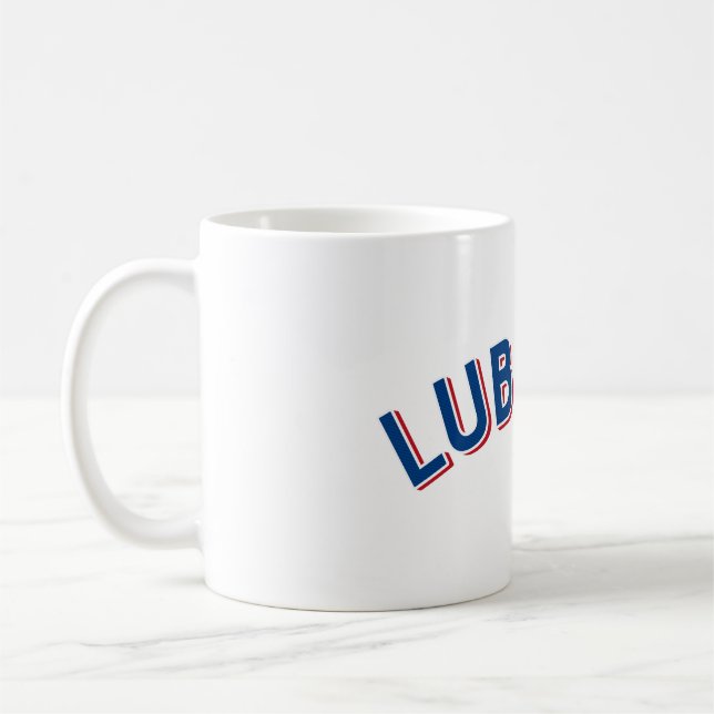 Lubbock, Texas Vintag Arch Kaffeetasse (Links)