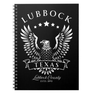 Lubbock Texas Vintag Eagle Notizblock