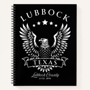 Lubbock Texas Vintag Eagle Notizbuch