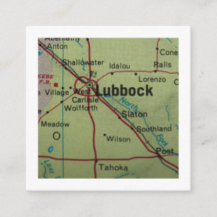 Lubbock Wir haben die neue Adresskarte verschoben Begleitkarte